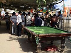 17 Pool Table And People Gathering In Karghilik Yecheng At The Junction Of China National Highways 315 And G219